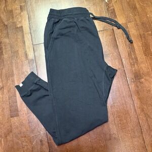 Tkees Size 6 Core Sport Jogger Ankle Pull On Cotton Terry Sweatpants‎ Black